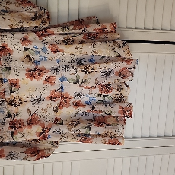 Dress sheer olivaous  size large. Great For Wedding Guest Dress. - Picture 4 of 6